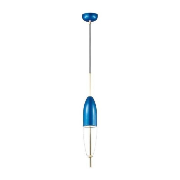 Подвес LED 5W LARUS  синий/прозрачный