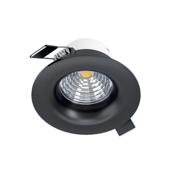 33996 Встраиваемый светильник диммируемый SALICETO, 6W (LED), 4000K, 500lm, Ø88, алюминий, черный