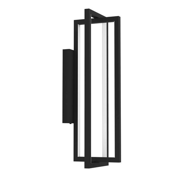 900467 Бра SIBERIA, LED 15,5W, 2200lm, L160, H300, A170, сталь, черный/пластик, белый 
