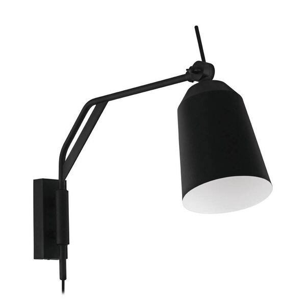 900157 Бра LORETO, 1x40W, E27, L670, H140, A365, сталь, черный, белый