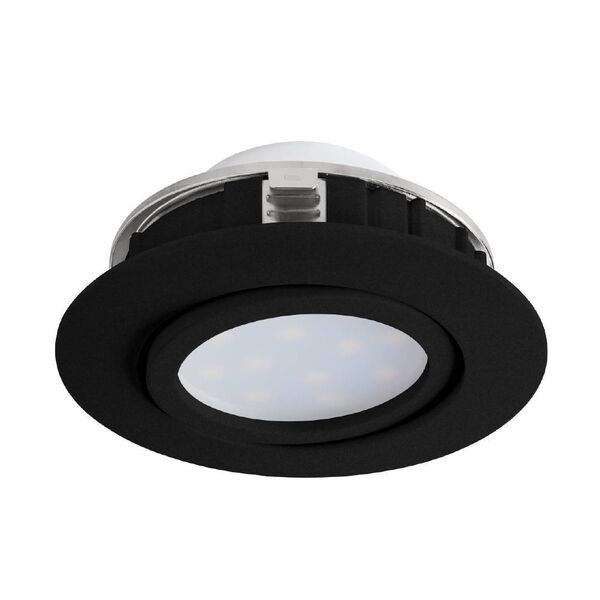 900748 Встраиваемый светильник диммируемый PINEDA, 5,5W (LED), 3000K, Ø84, пластик, черный