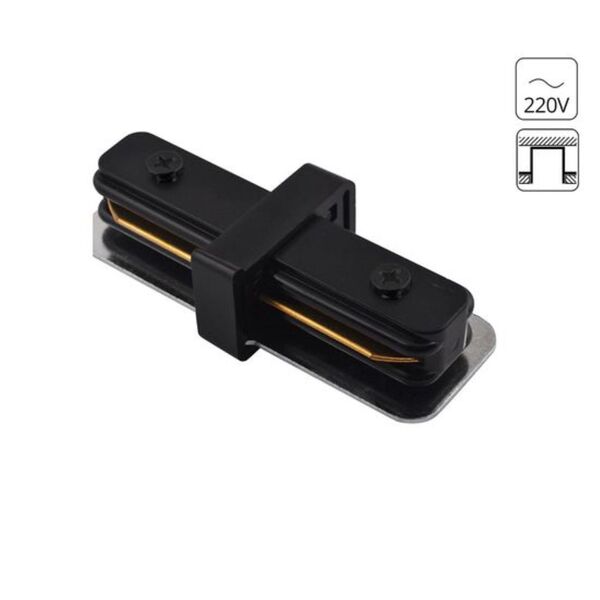 КОННЕКТОР ПРЯМОЙ ДЛЯ ШИНОПРОВОДА ЧЕРНЫЙ I TRACK ACCESSORIES  *  Вт IP   ARTE LAMP