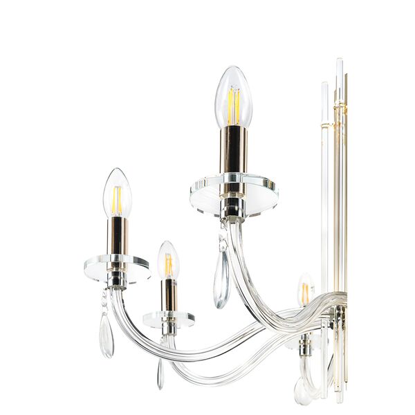 AURELIO SP8 GOLD+CHROME/TRANSPARENT
