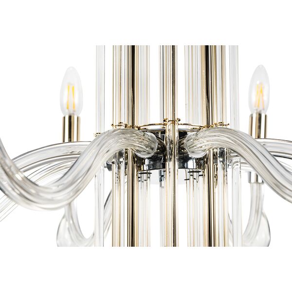 AURELIO SP8 GOLD+CHROME/TRANSPARENT