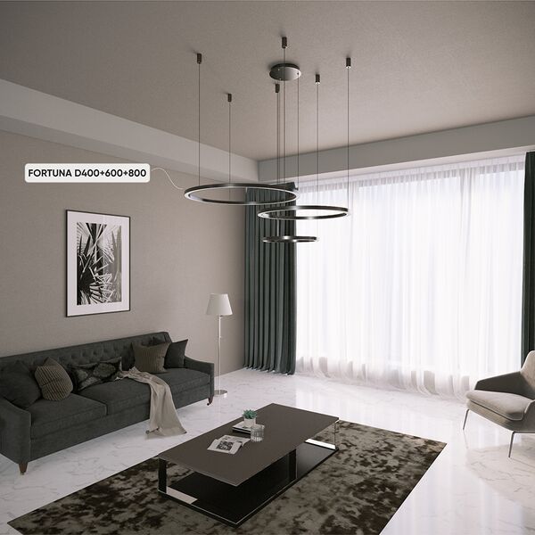 FORTUNA SP158W LED D400+600+800 BLACK