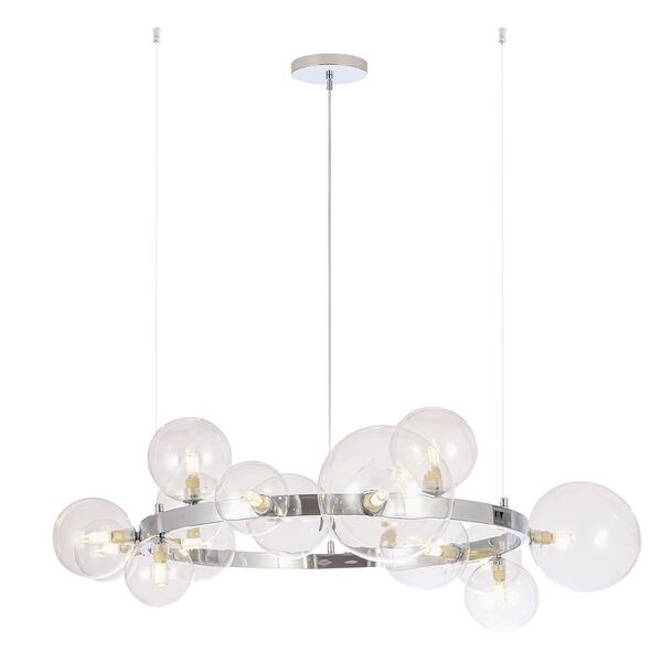 ((Люстра AGATA SP15 V2 CHROME/TRANSPARENTE