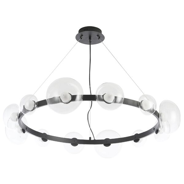 ((Люстра BOSQUE SP12 BLACK/TRANSPARENT