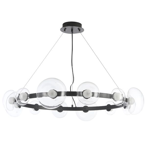((Люстра BOSQUE SP12 BLACK/TRANSPARENT