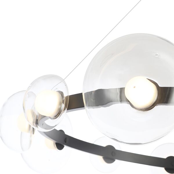 ((Люстра BOSQUE SP12 BLACK/TRANSPARENT