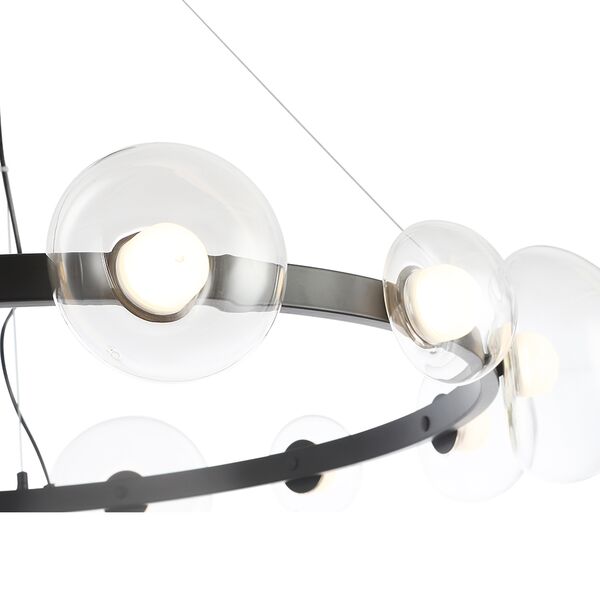 ((Люстра BOSQUE SP12 BLACK/TRANSPARENT