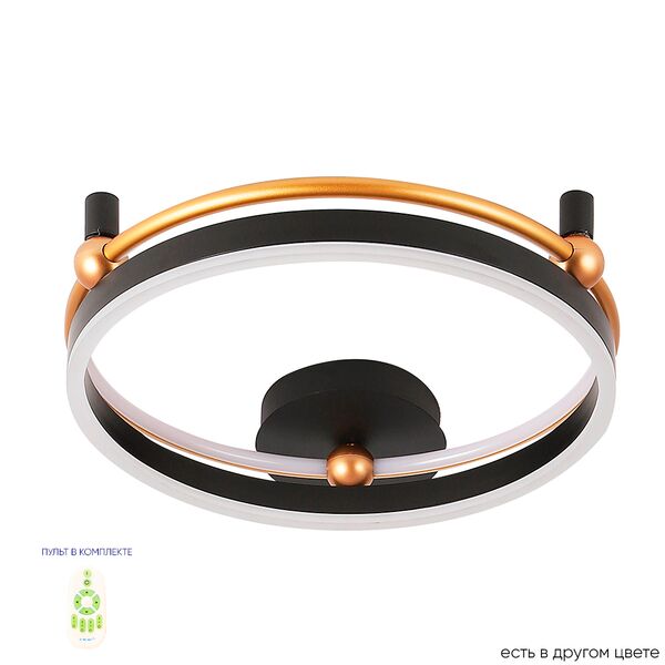 ((Светильник потолочный FERNANDO PL48W LED BLACK/GOLD