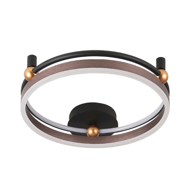 ((Светильник потолочный FERNANDO PL48W LED COFFEE/BLACK