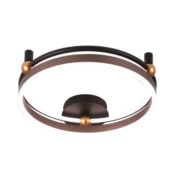 ((Светильник потолочный FERNANDO PL48W LED COFFEE/BLACK