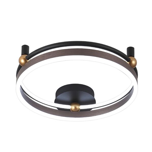 ((Светильник потолочный FERNANDO PL48W LED COFFEE/BLACK