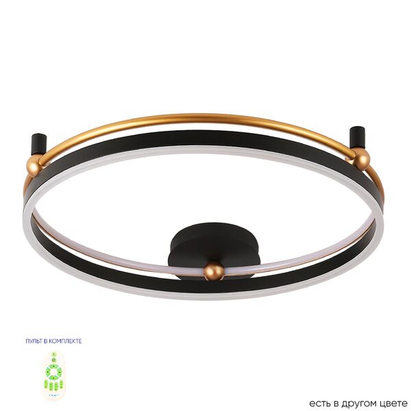 ((Светильник потолочный FERNANDO PL72W LED BLACK/GOLD