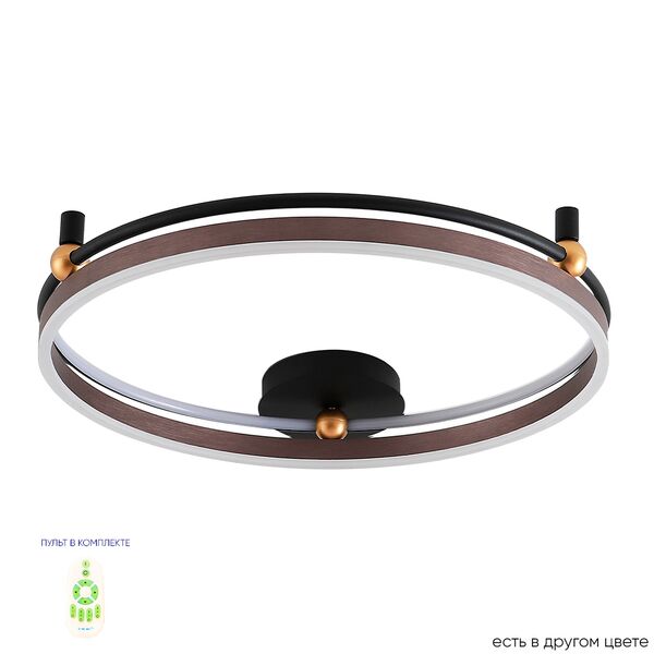 ((Светильник потолочный FERNANDO PL72W LED COFFEE/BLACK