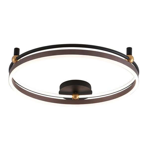 ((Светильник потолочный FERNANDO PL72W LED COFFEE/BLACK