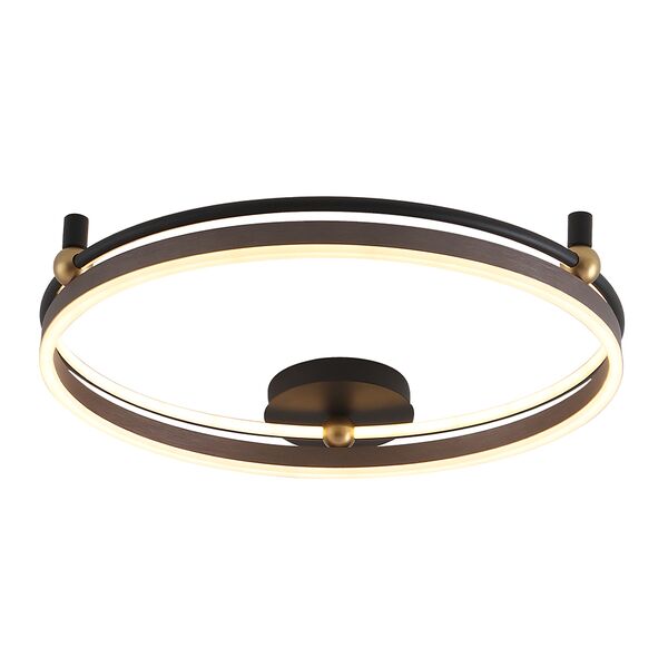 ((Светильник потолочный FERNANDO PL72W LED COFFEE/BLACK