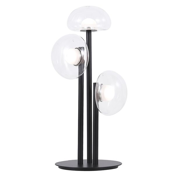((Настольная лампа BOSQUE LG3 BLACK/TRANSPARENT