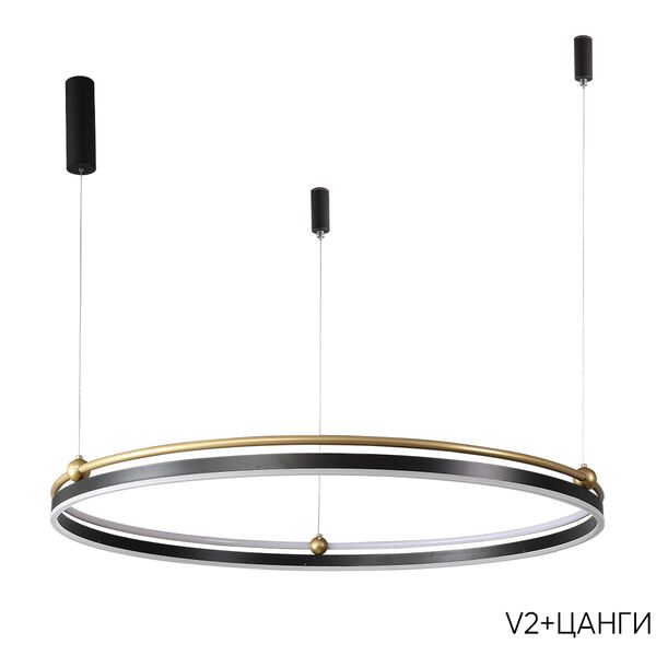 ((Люстра FERNANDO SP88W LED BLACK/GOLD
