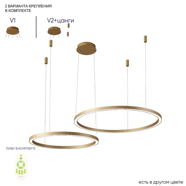 ((Люстра FORTUNA SP123W LED GOLD