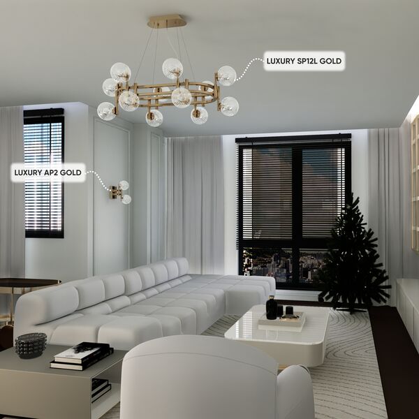 ((Люстра LUXURY SP12L GOLD