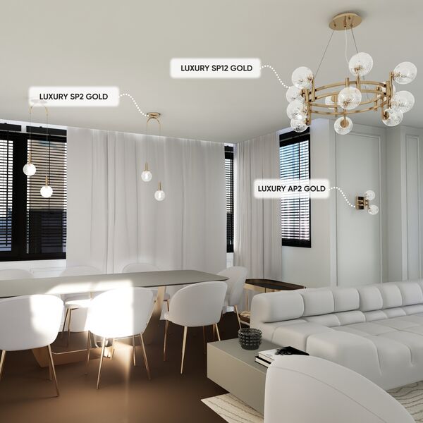 ((Люстра LUXURY SP12 GOLD