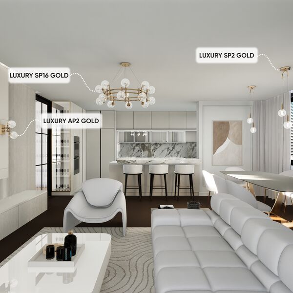 ((Люстра LUXURY SP16 GOLD