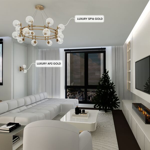 ((Люстра LUXURY SP16 GOLD