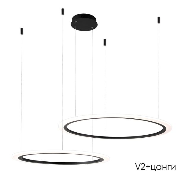 ((Люстра MANZANA SP53W LED  BLACK