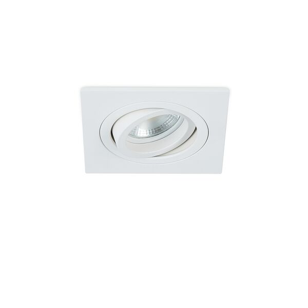 Donolux LED Basis св-к встраиваемый, поворотный квадрат,GU10, L92хW92xH60мм, IP20, белый, без лампы
