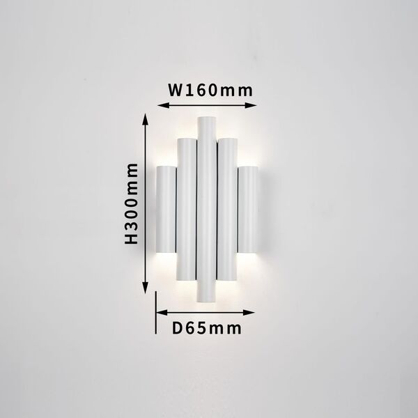 ((настенный светильник Tubulis 2*LED*9W, 1700LM, 4000K, included настенный светильник в форме металл