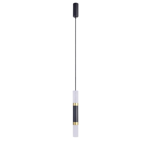 ((подвес Doppelt LED*7W, 200LM, 4000K, included каркас черного цвета, цельно-акриловые плафоны белог