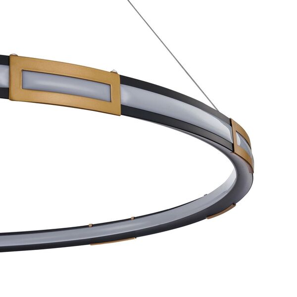 ((подвесная люстра Rota LED*59.4W, 5400LM, 4000K, included основание черного матового цвета с золоты