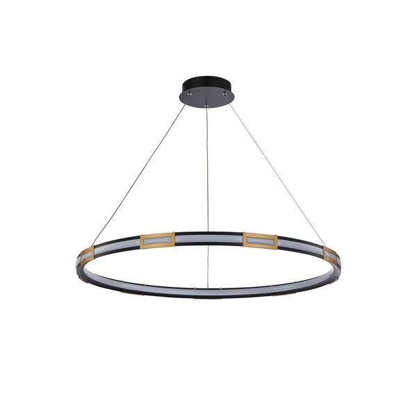 ((подвесная люстра Rota LED*59.4W, 5400LM, 4000K, included основание черного матового цвета с золоты