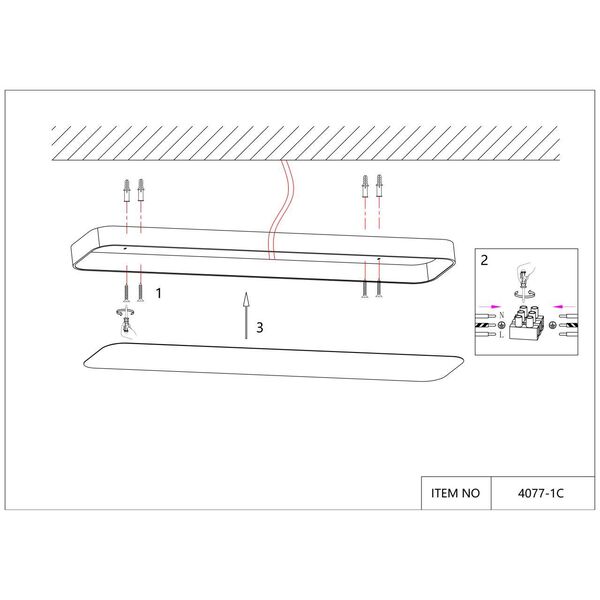 Piano потолочный светильник L1200*W200*H50