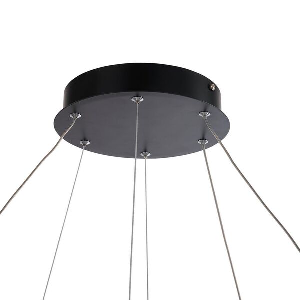 ((подвесная люстра Rota LED*103.2W, 9288LM, 4000K, included основание черного матового цвета с золот