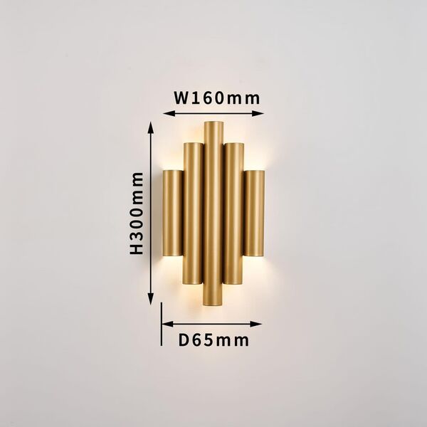 ((настенный светильник Tubulis 2*LED*9W, 1700LM, 4000K, included настенный светильник в форме металл