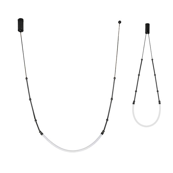 ((08060-1A,19 Подвес Бофорт черный w30 h150 Led 17W (4000К) 2 вида крепления