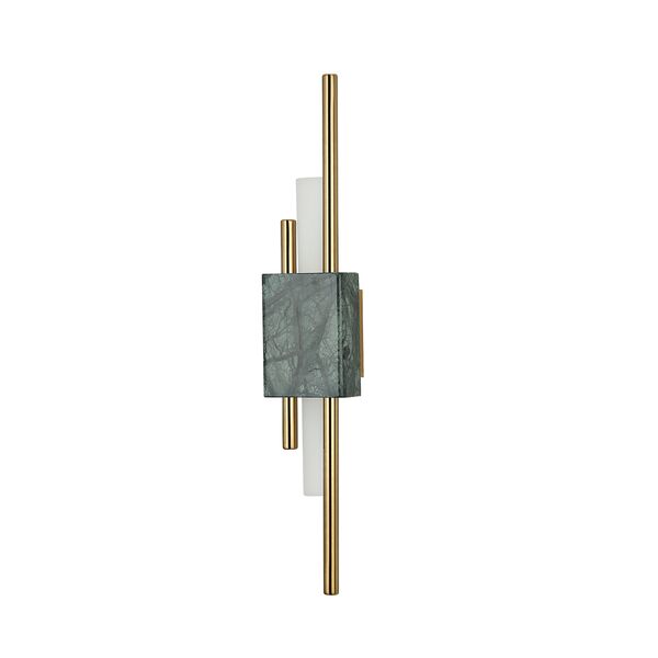 ((08401,07-20 Бра Дейн бронза/зеленый d8 h50 Led 2*3W (3000K)