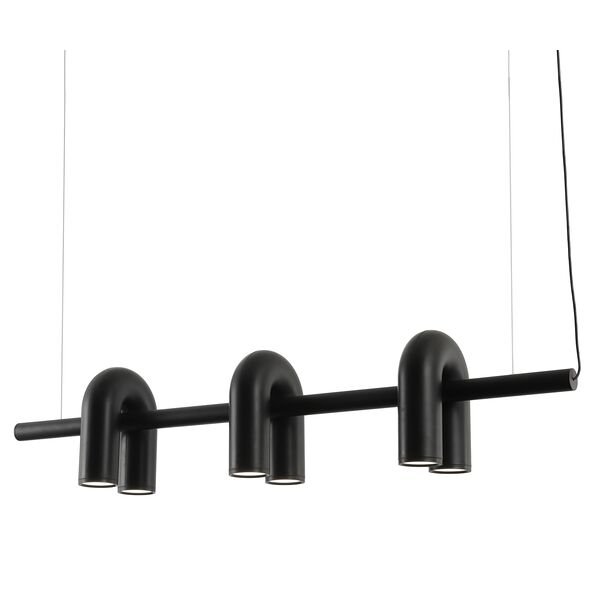 ((08465-3A,19 Подвес Канти черный w100*20 h150 Led 36W (3000-6000K)