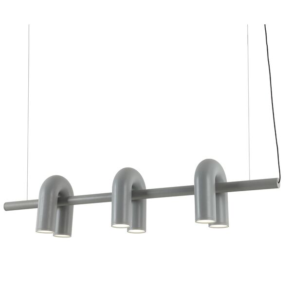 ((08465-3A,16 Подвес Канти серый w100*20 h150 Led 36W (3000-6000K)
