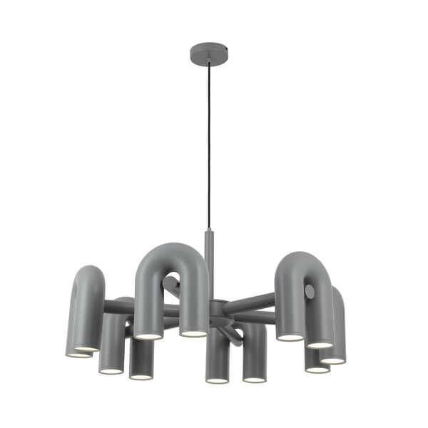 ((08465-6,16 Люстра Канти серый d80 h150 Led 72W (3000-6000K)