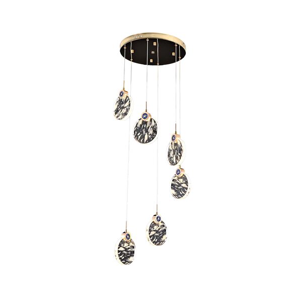 ((07857-6A,33 Подвес Викси золото d40 h200 Led 18W (3000K)