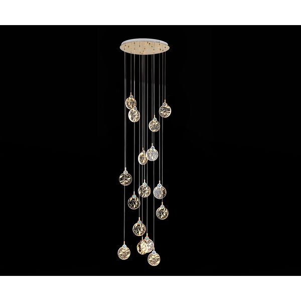 ((07857-15A,33 Подвес Викси золото d50 h250 Led 45W (3000K)