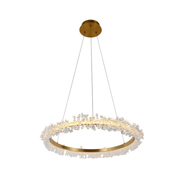 ((08243,36A(4000K) Подвес Лаура латунь d60 h150 Led 36W (4000K)