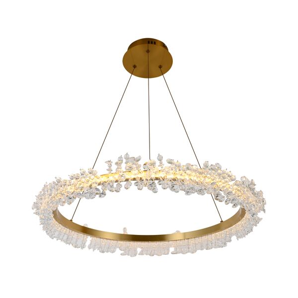 ((08244,36A(4000K) Подвес Лаура латунь d80 h150 Led 40W (4000K)