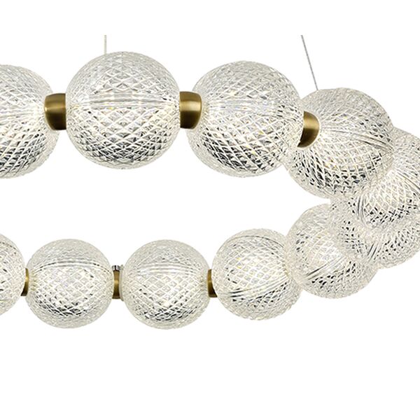 ((07629-15,20 Подвес Клоди бронза d62 h130 Led 55W (4000K)