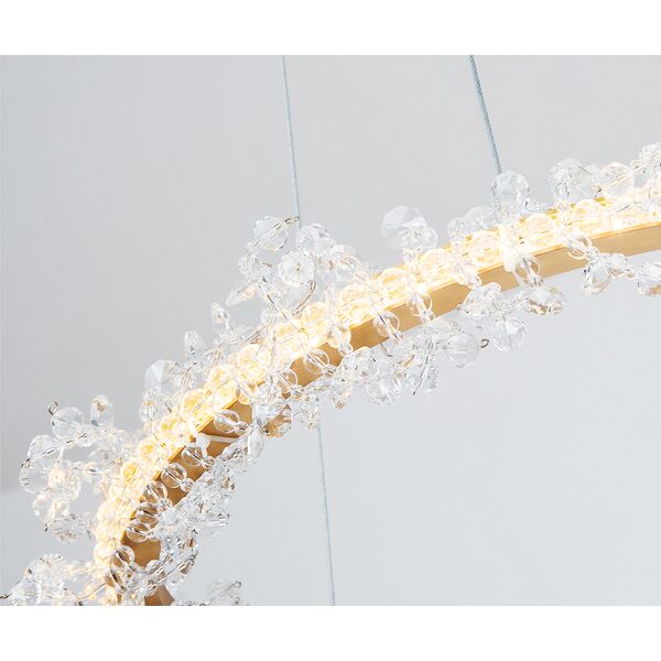 ((08243,36A(4000K) Подвес Лаура латунь d60 h150 Led 36W (4000K)