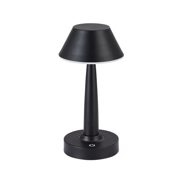 07064-B,19 Настольная лампа Снорк черный d12 h25 Led 6W (3200K) диммируемая